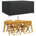 vidaXL Housse pour mobilier d'extérieur Noir 240 x 160 x 100 cm 420D