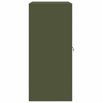 vidaXL Armoire de rangement Vert olive 80 x 40 x 90 cm Acier