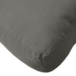 vidaXL Coussins de palette lot de 2 gris foncé mélangé tissu