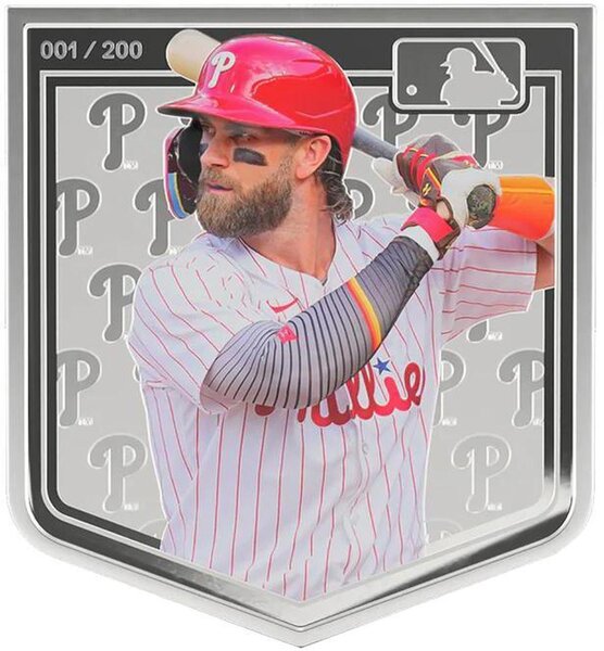 Monnaie BRYCE HARPER MLB Players 3 Oz Argent 5$ Niue 2025