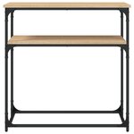 vidaXL Table console chêne sonoma 75x35 5x75 cm bois d'ingénierie