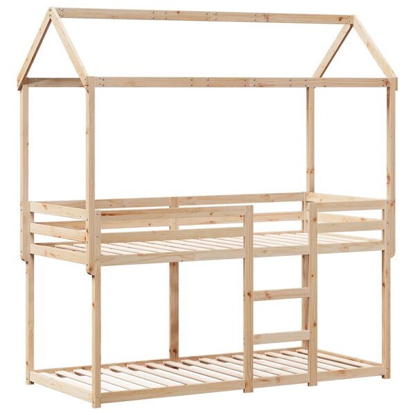 vidaXL Lit superposé sans matelas 90x200 cm bois de pin massif