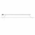 vidaXL Auvent avec Blanc 5 × 3 5 m Métal