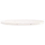 vidaXL Dessus de table rond blanc Ø90x3 cm bois de pin massif