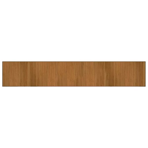 vidaXL Tapis rectangulaire marron 70x400 cm bambou