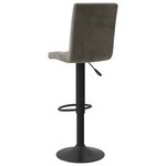 vidaXL Tabourets de bar lot de 2 gris foncé velours