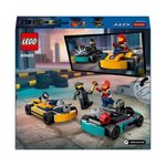 LEGO City - Set de Course Karts et Pilotes - 60400 pour Enfants