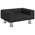 vidaXL Canapé pour enfants noir 50x40x26 5 cm velours