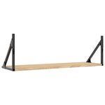 vidaXL Étagères murales 2 pièces Chêne Sonoma 80x25x25 5 cm Bois d'ingénierie