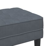 vidaXL Banc vieXL Gris foncé 113 cm Velours
