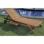 RAUHA Bain de soleil en eucalyptus FSC 195 x 71x 33 cm