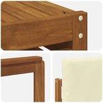 vidaXL Ensemble de canapés d'extérieur 8 pc Naturel et Crème