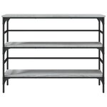 vidaXL Table console sonoma gris 100x32x75 cm bois d'ingénierie