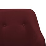 vidaXL Chaise à bascule Rouge bordeaux Tissu