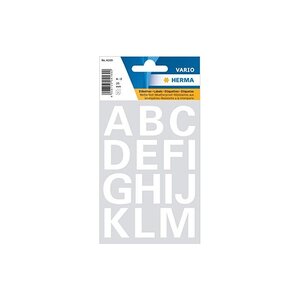 HERMA Lettres adhèsives A-Z  film blanc  25 mm de hauteur