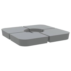 vidaXL Ensemble de base de parasol pour parasols à pied croisé 4Pièces PP