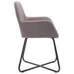 vidaXL Chaises à manger lot de 2 taupe tissu