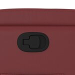 vidaXL Fauteuil inclinable Rouge bordeaux Similicuir