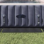 vidaXL Tapis de piscine Noir 999 x 500 cm Géotextile en polyester