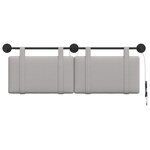 vidaXL Tête de lit suspendue Gris nuage Tissu