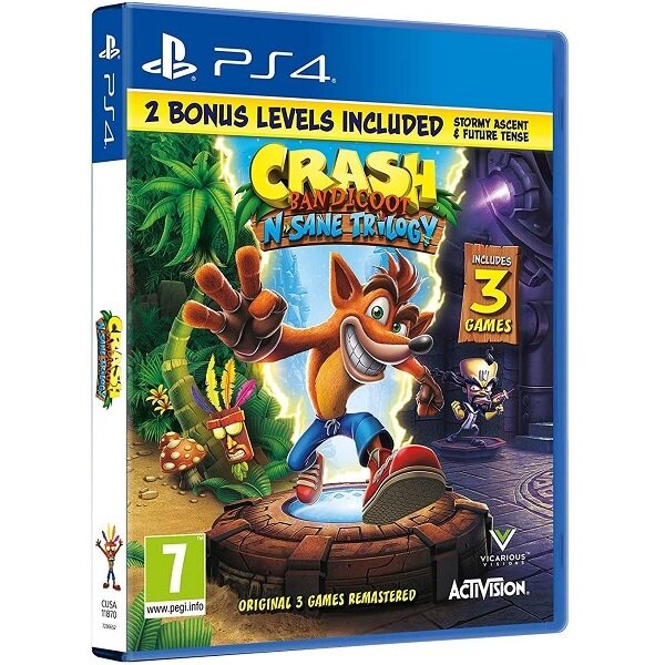 Jeu PS4 Crash Bandicoot N.sane trilogy