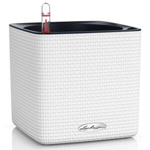 Lechuza jardinière de table cube color 16 all-in-one blanc