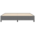 vidaXL Lit à lattes Gris clair 200 x 200 cm Tissu en velours côtelé