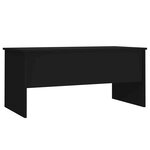 vidaXL Table basse noir 102x50 5x46 5 cm bois d'ingénierie