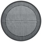 vidaXL Tapis d'extérieur ARAKIL gris Ø160 cm PP