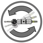Wolfcraft kit de démarrage pour embout à bascule 5 pièces
