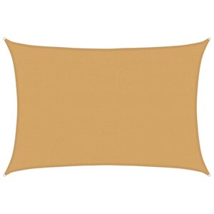 vidaXL Voile d'ombrage 160 g/m² rectangulaire sable 4x5 m PEHD