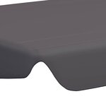 vidaXL Toit rechange balançoire anthracite 188/168x145/110 cm