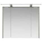 vidaXL Armoire Miroir de Salle de Bain Gris béton 73 5 x 16 x 62 5 cm