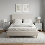 vidaXL Cabinet de chevet 2 pc Gris béton 43 x 34 5 x 50 cm