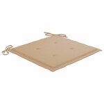 vidaXL Chaises de jardin avec coussins lot de 6 Bois d'acacia massif