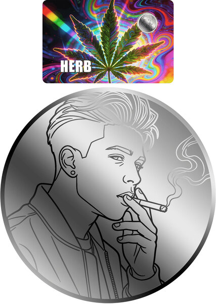 Monnaie HERB 1/500 Oz Platine 25$ Liberia 2026 (PRÉCOMMANDE)
