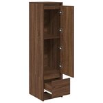 vidaXL Buffet haut chêne marron 29 5x34x119 5 cm bois d'ingénierie