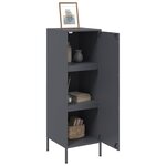 vidaXL Buffet haut anthracite 36x39x113 cm acier