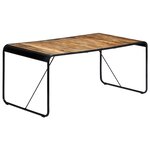 vidaXL Table de salle à manger 180x90x76 cm Bois de manguier brut