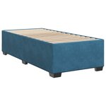 vidaXL Sommier à lattes de lit avec matelas bleu 100x200 cm