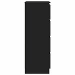 vidaXL Buffet Noir 60x35x98 5 cm Bois d'ingénierie