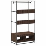 vidaXL Armoire chêne marron 90x50x180 cm bois d'ingénierie