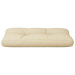 vidaXL Coussin de palette beige 70x40x12 cm tissu
