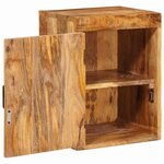 vidaXL Table de chevet Marron 35 x 33 x 48 cm Bois de mangue massif