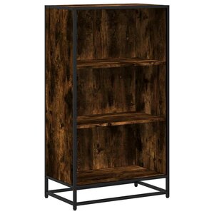 vidaXL Bibliothèque chêne fumé 60x35x107 5 cm bois d'ingénierie