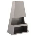 vidaXL Braise Marron 60 x 35 x 100 cm Acier patiné