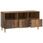 vidaXL Meuble TV 102 x 34 5 x 50 cm Bois ancien Bois d'ingénierie