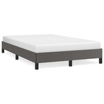 vidaXL Cadre de lit gris 120x190 cm similicuir