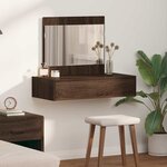 vidaXL Table de Toilette Marron 83 x 40 x 70 cm Bois d'ingénierie