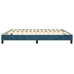 vidaXL Cadre de lit bleu foncé 180x200 cm velours